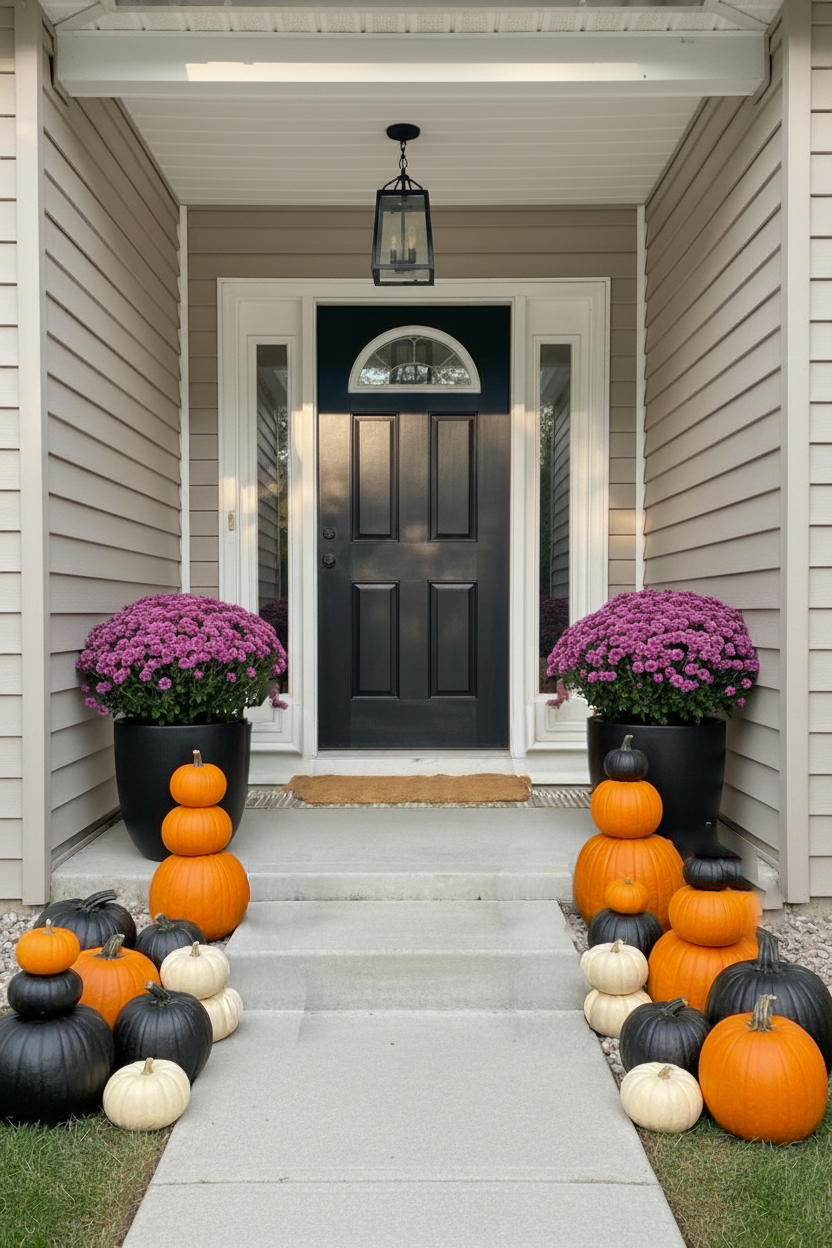 Colored Pumpkins