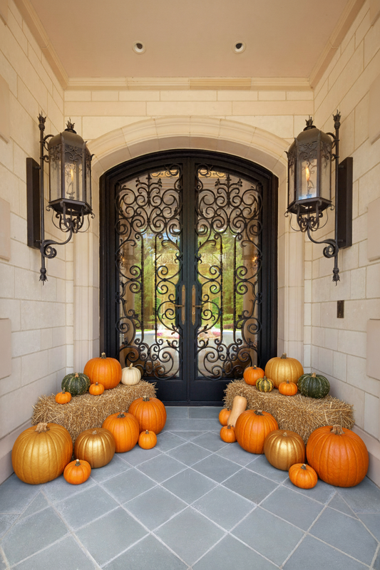 Colored Pumpkins